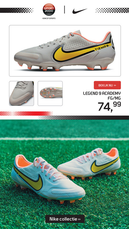 SPORT 2000 - SPORT 2000 Voetbalfolder 2022 – WK 33 - RF - Nike Tiempo  Legend 9 Academy MG Voetbalschoenen